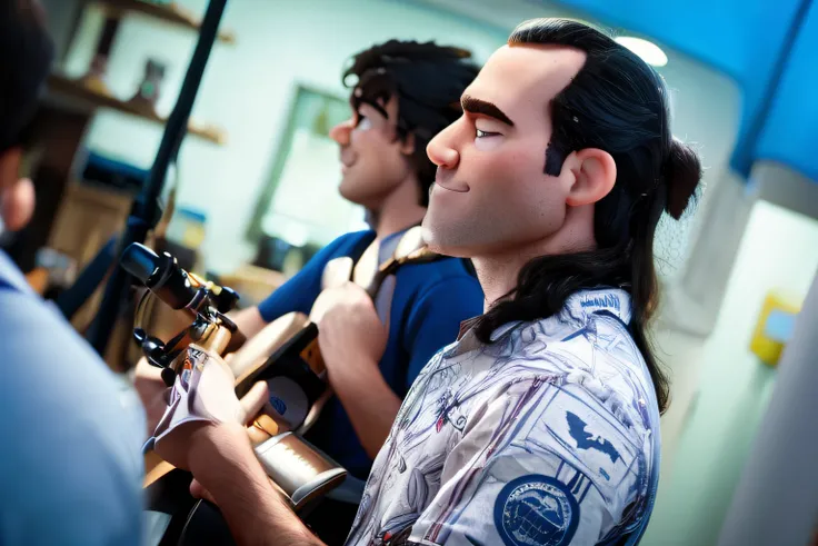 homem estilo disney pixar, alta qualidade , melhor qualidade