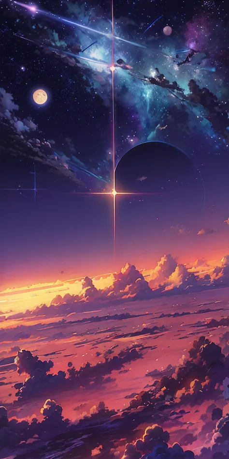 anime anime wallpapers with a view of the sky and stars, cosmic skies. by makoto shinkai, anime art wallpaper 4 k, anime art wallpaper 4k, anime art wallpaper 8 k, anime sky, amazing wallpaper, anime wallpaper 4 k, anime wallpaper 4k, 4k anime wallpaper, m...