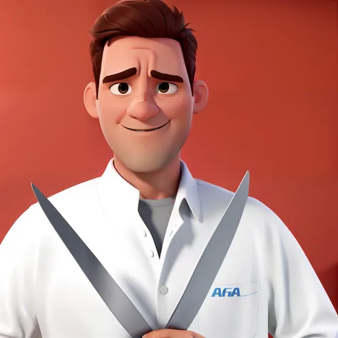 Homem branco, Pixar 3D Alta qualidade