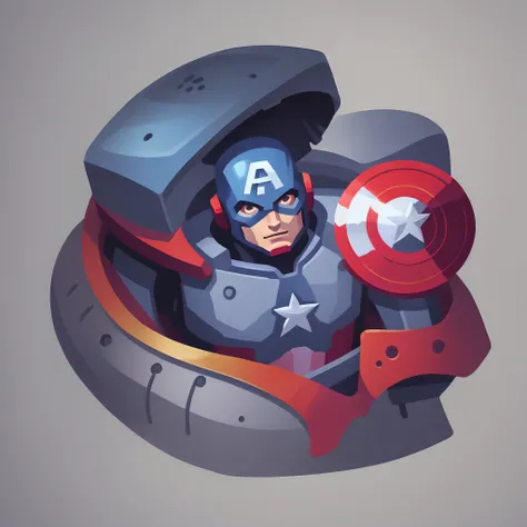 Evil robot captain america