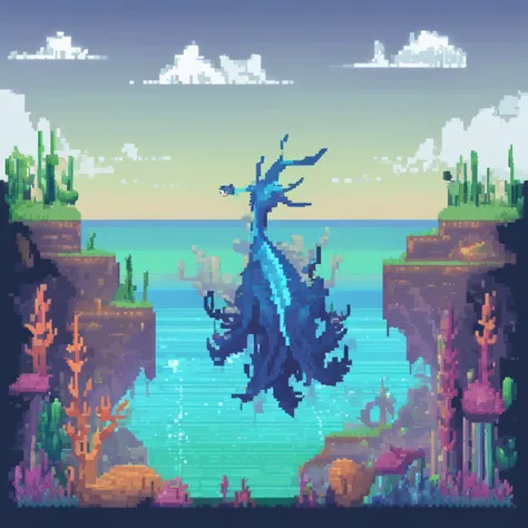 sea ​​slug, fantasy, full body, in the sea