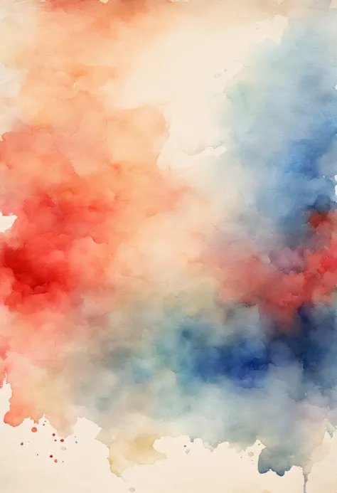 draw a faded watercolor background incorporating red with tinges of blue and beige color, too blurry, less prominent background, creatively mixed all the colors, background color