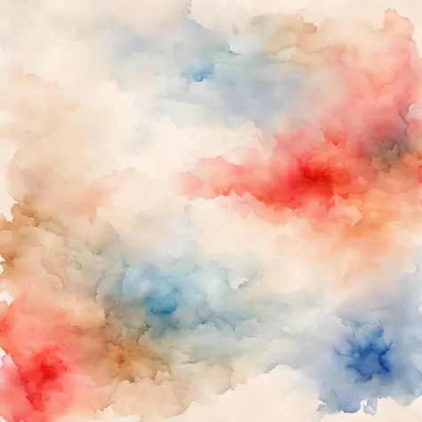 draw a faded watercolor background incorporating red with tinges of blue and beige color, too blurry, less prominent background, creatively mixed all the colors, background color