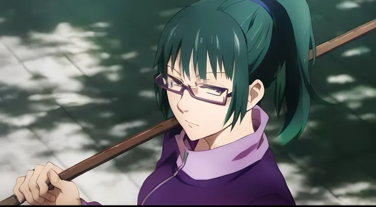 Anime girl with green hair and glasses holding a stick, Misato Katsuragi, Hinata Hyuga, Fubuki, Kazuto Okada。, As an anime character, Mai Yoneyama, Yuka Kazami, a female anime character, shiro takatani, tsukasa dokite, Kotegawa Yui, koyoharu gotouge