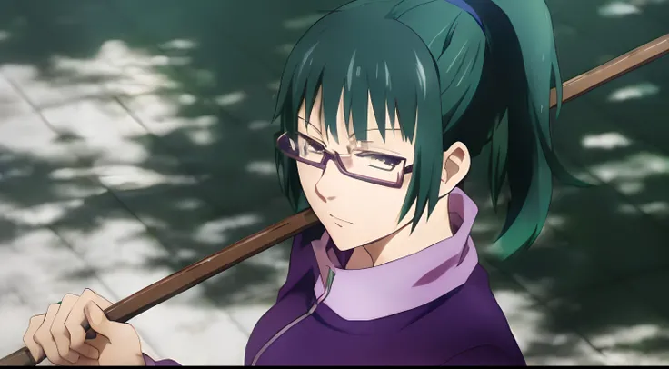 Anime girl with green hair and glasses holding a stick, Misato Katsuragi, Hinata Hyuga, Fubuki, Kazuto Okada。, As an anime character, Mai Yoneyama, Yuka Kazami, a female anime character, shiro takatani, tsukasa dokite, Kotegawa Yui, koyoharu gotouge