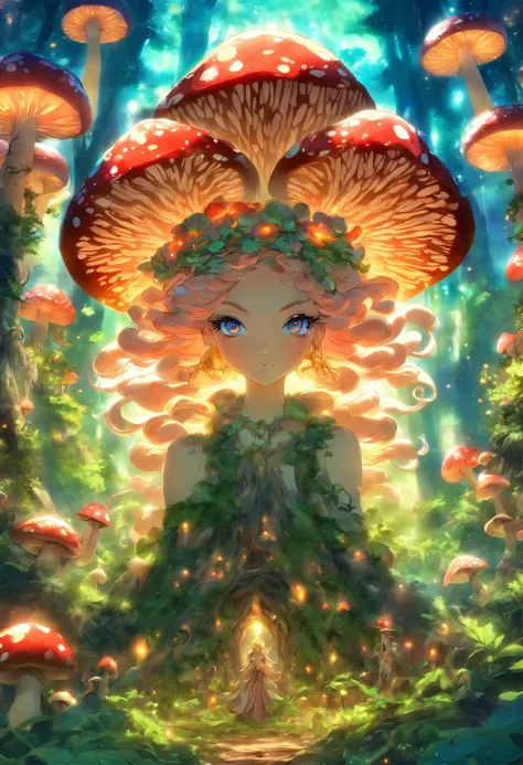 Mushroom forest queen goddess