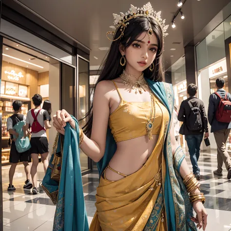 Indian Girl in mall