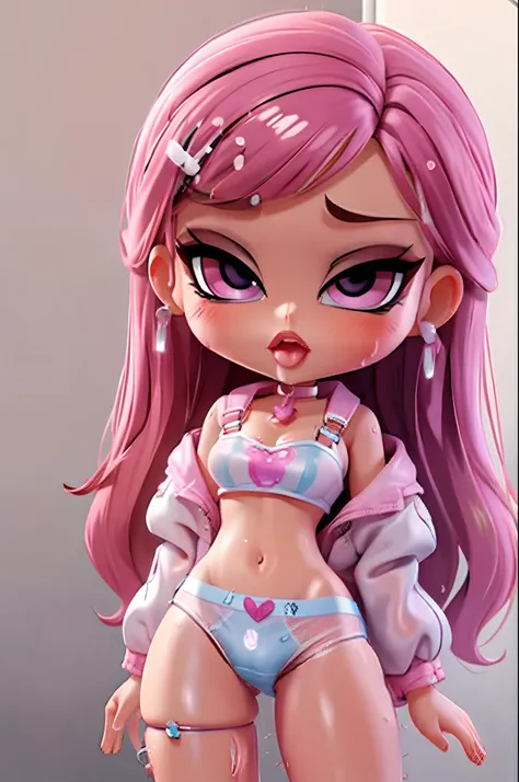 bratz doll, excessive cum, wet underwear