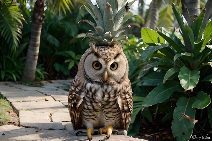 Pineapple owl beautiful