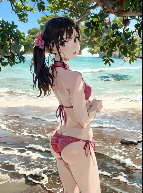 Arafe woman in bikini standing on the beach next to the sea, 奈良美智, Ayaka, deayami kojima, Ayami, 🚿🗝📝, in bikini, Swimsuit, chiho, juri misaki, Young Pretty Gravure Idol, mayuri shiina, Kimi Takemura