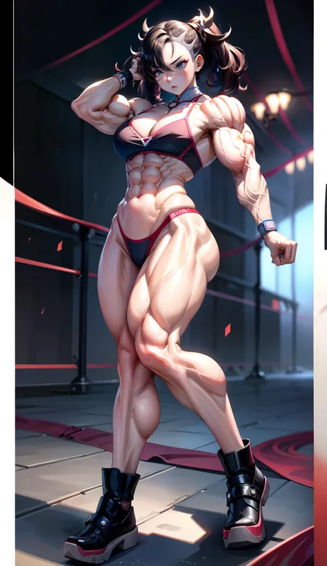 tmasterpiece，Best quality at best，high qulity，非常详细的 CG 统一 8k 壁纸，Muscular female,Muscular，musculature,Abs,Marni,