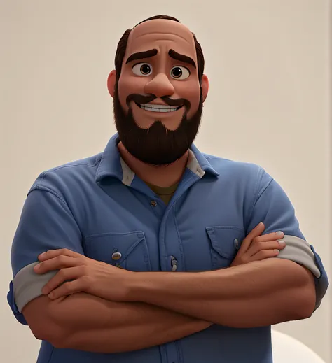 Um homem estilo pixar, alta qualidade, qualidade melhor