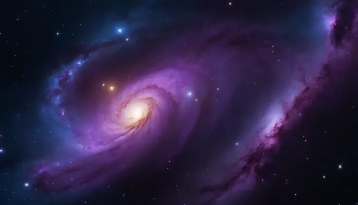 purple and blue galaxy, masterpiece, ultra realistic, hyper detailed, 4k, spacecore,