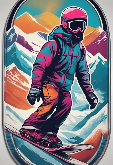 Snowboard Design YONEX Sticker