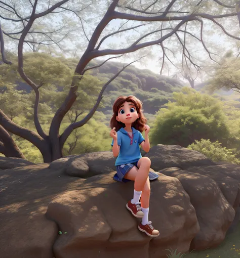 A Disney Pixar-style child, alta qualidade, melhor qualidade