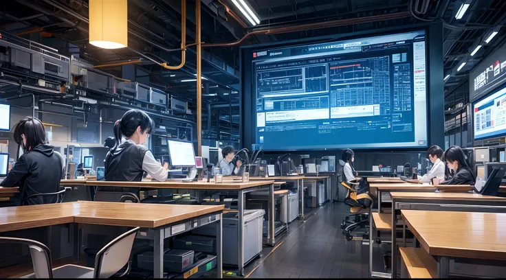 [subject] It is depicted in the R&D laboratory of an innovative technology company。The environment is filled with advanced computer equipment and data analysis tools。The atmosphere is full of creativity and technological breakthroughs，It reflects the poten...