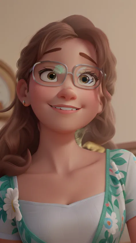 Uma mulher estilo Disney Pixar, alta qualidade, melhor qualidade