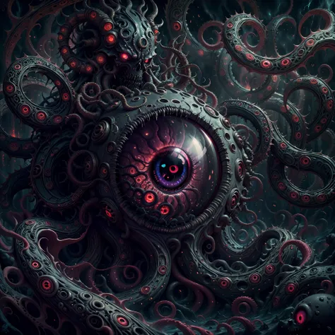 (best quality,4k,8k,highres,masterpiece:1.2),ultra-detailed,(realistic,photorealistic,photo-realistic:1.37),eldritch eye monster...