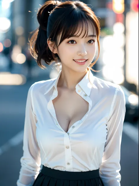 (masutepiece:1.3), (8K, Photorealistic, Raw photo, Best Quality: 1.4), Japanese, (1girl in), Beautiful face, (Realistic face), (Black hair), Beautiful hairstyle, Realistic eyes, Beautiful detailed eyes, (Realistic skin), Beautiful skin, Attractive, 超A high...