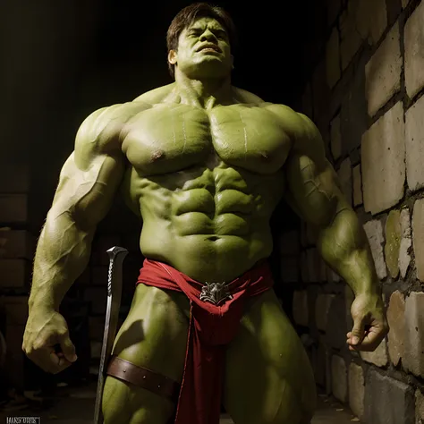 Hulk vermelho/com espada gigante