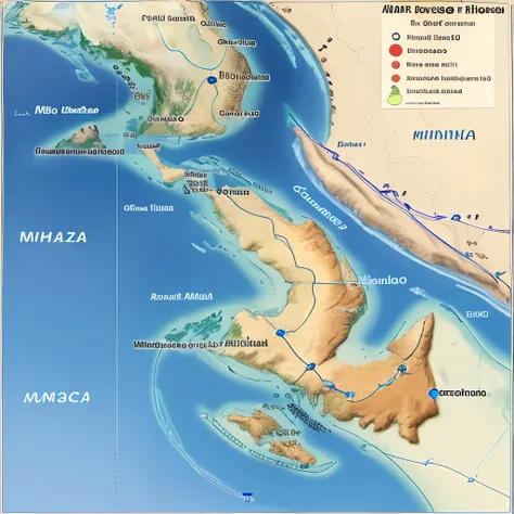 Map showing a path from Morocco to Mindanao Philippines