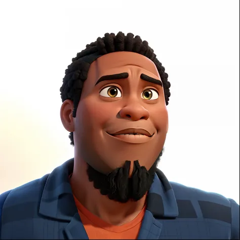 Um homem afrodescendente estilo Pixar , Alta qualidade, melhor qualidade