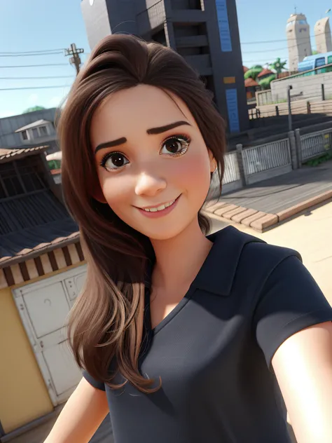 uma mulher, estilo pixar, alta qualidade, melhor qualidade