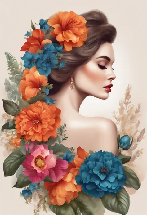 Fashion Flower Illustration