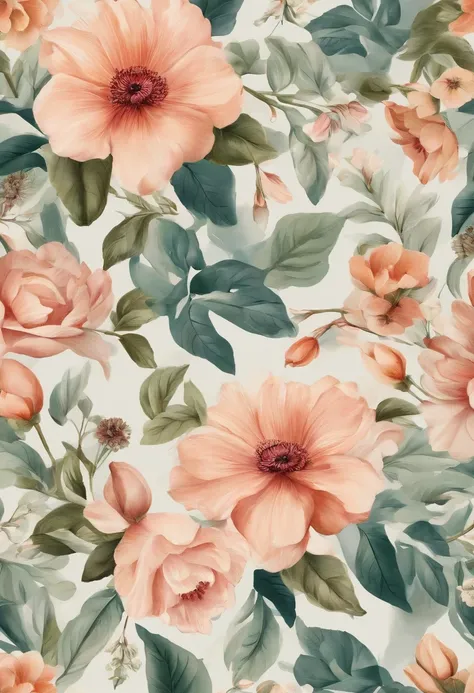 Floral illustrations that can be used as backgrounds