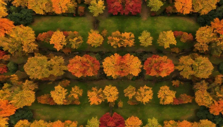 Autumn foliage pattern