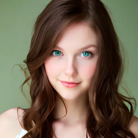 fair skin, medium height, medium weight, long brown hair with blonde highlights, green eyes. female