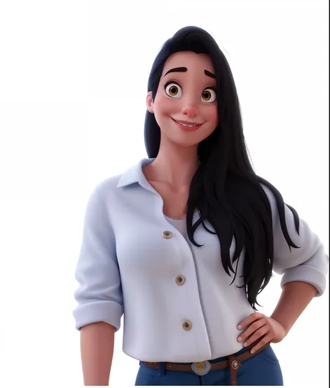 mulher estilo disney pixar, alta qualidade, melhor qualidade