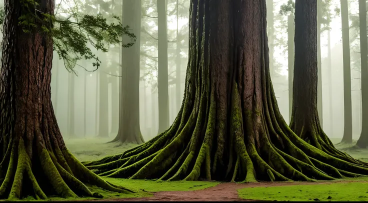 "Transport yourself to an ancient forest where the trees have eyes, and their bark is etched with the stories of the lands history. Each tree is a sentient being, connected by a vast network of underground roots that communicate through whispers in the win...