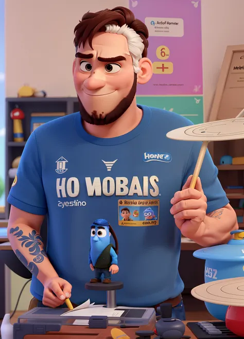 Um homem no estilo pixar, alta qualidade, melhor qualidade