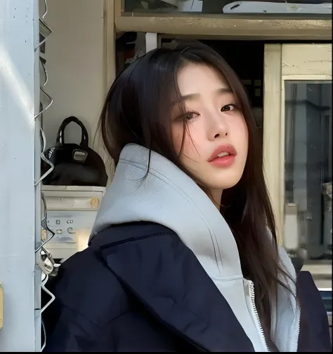 Mujer araffe con abrigo y bufanda de pie fuera de un edificio, Bae Suzy, Chica coreana, ulzzang, Jinyoung Shin, Mujer coreana, Jaeyeon Nam, con cara redonda, Heonhwa Choe, a young asian woman, Hermosa mujer surcoreana, Hermosa joven coreana, Gongbi, Hermos...