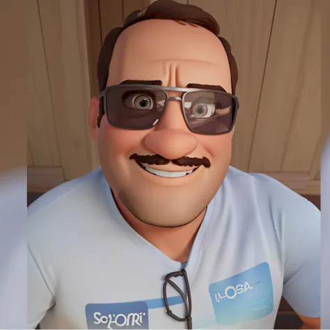 Um homem estilo disney pixar, alta qualidade, melhor qualidade