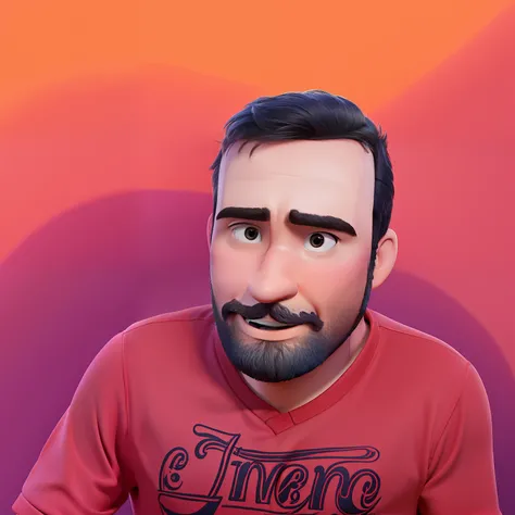 Um homem branco estilo disney pixar, alta qualidade, maior qualidade