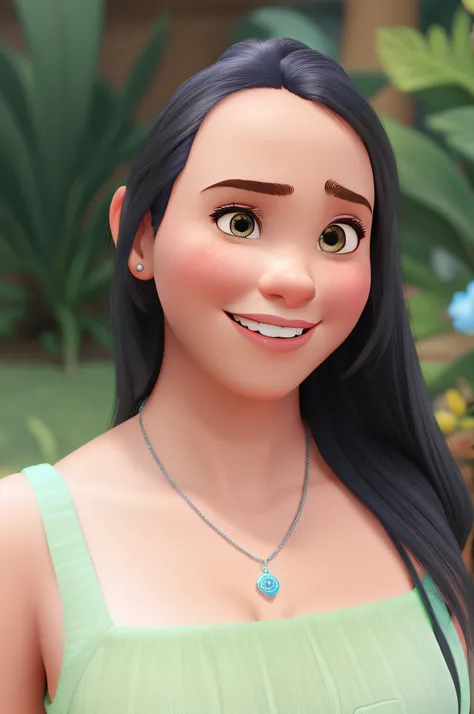 Uma mulher estilo disney pixar, alta qualidade, melhor qualidade