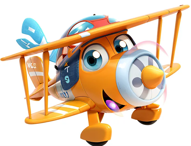 a disney pixar style plane