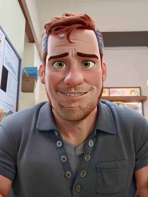 Um homem moreno estilo Disney pixar, alta qualidade e melhor qualidade