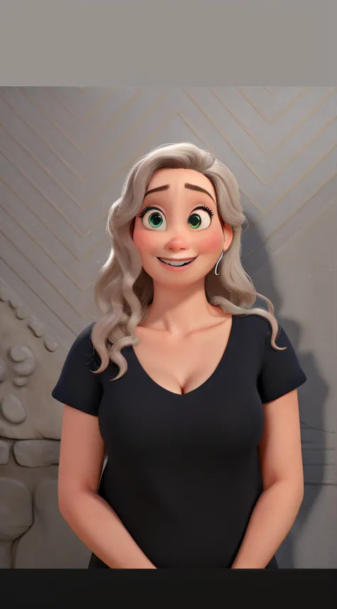 Uma mulher estilo disney pixar, alta qualidade, melhor qualidade