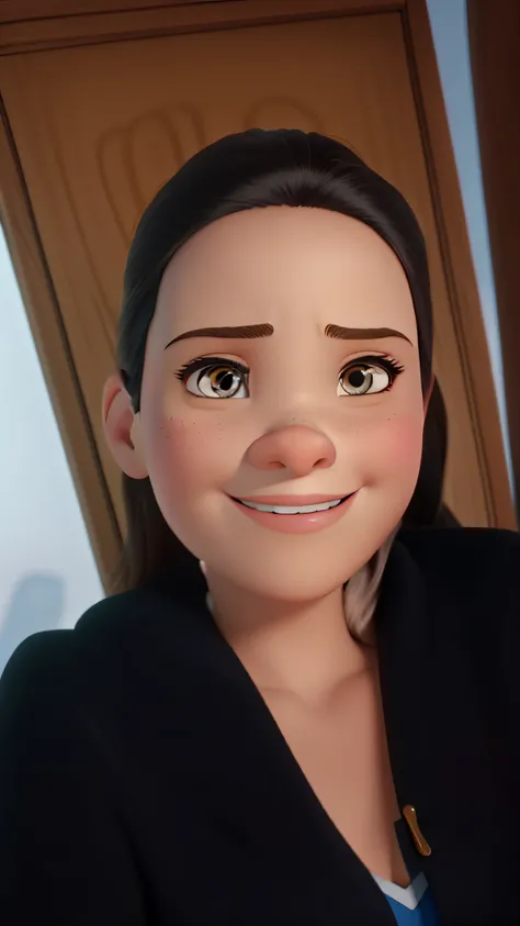 Uma mulher estilo disney pixar,alta qualidade,melhor qualidade