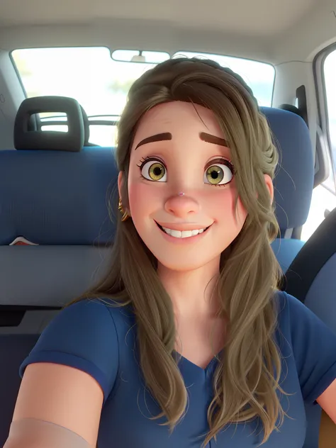 Um mulher estilo Disney Pixar,melhor qualidade,mais alta qualidade