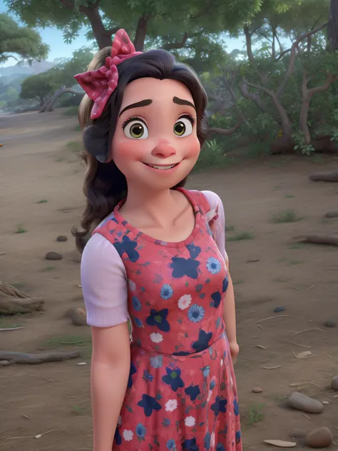 Uma menina bonita estilo Disney Pixar, alta qualidade, melhor qualidade