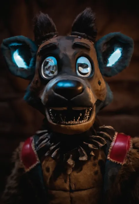 Five nights at Freddy’s inspired animatronic, hyena animatronic, digital art, FNAF