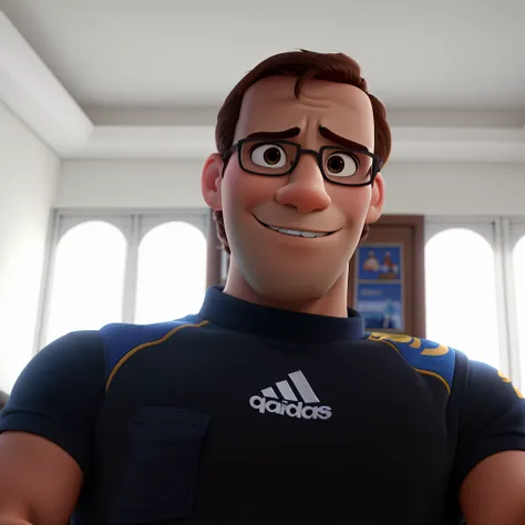 Um homem estilo disney pixar, alta qualidade, melhor qualidade