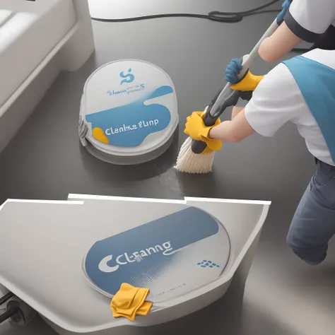 Logo for cleaning company