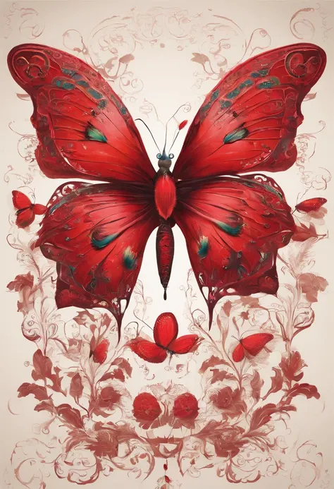 red butterfly