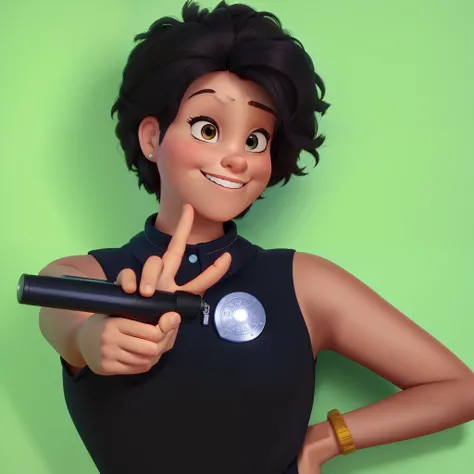 Um mulher  estilo disney pixar, alta qualidade, melhor qualidade