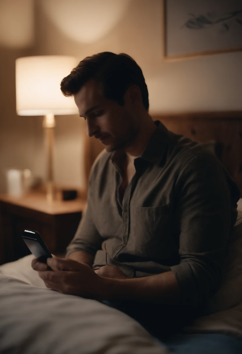 1. While on the bed the user holds the Ariel communicator and interacts with the screen sending messages to the carer.